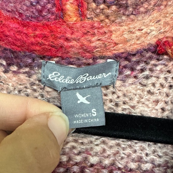 Eddie Bauer Alpaca Wool Hooded Women's Sweater - Picture 2 of 6